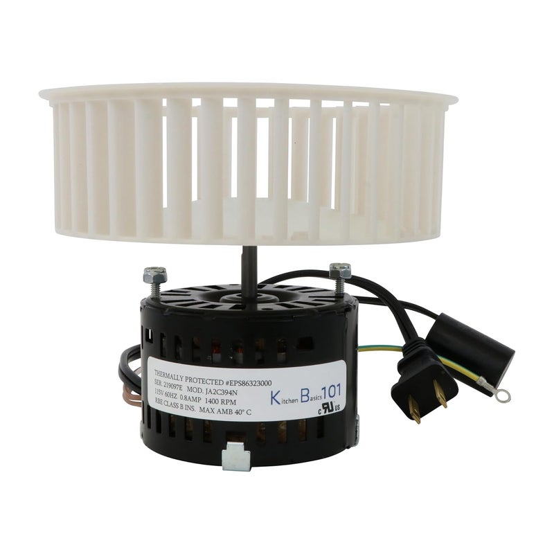Kitchen Basics 101 Motor & Blower Wheel Replacement for Nutone 86322000, 86322-000 JA2C394, JA2C394N 86322 (QT110 1400 RPM) (Motor & Blower Wheel, 3.3 inches) - Image 1